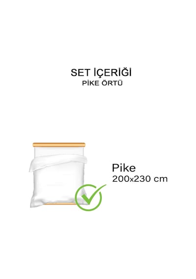 Vionel Home Layla V1 8 Farklı Desenli Pamuklu Çift Kişilik Baskılı Pike
