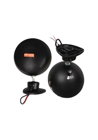 Magicvoice Mv-13 7.5 Cm 20 Watt Komütatörlü Hat Trafolu Siyah Sütun Sarkık Hoparlör 2 Li Takım