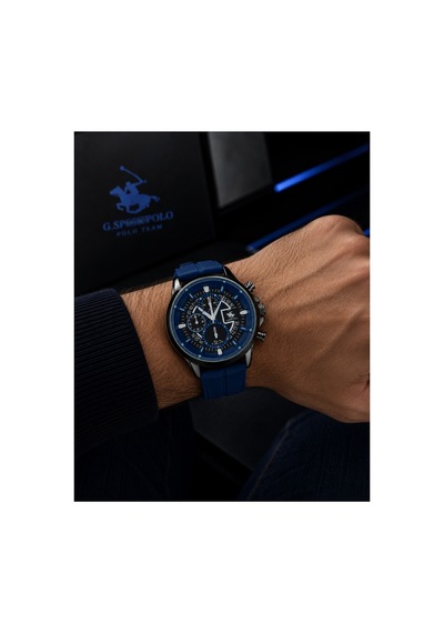 Premium Silikon Kordonlu Erkek Kol Saati Her Kol Bileğine Uyumlu Lacivert - 887165417 Gümüş