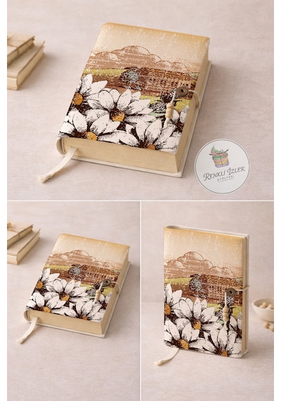 Kitap Kılıfı Papatya Tarlası