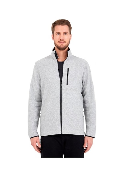 BLACKSPADE Önden Fermuarlı Polar Mont Gri XXL
