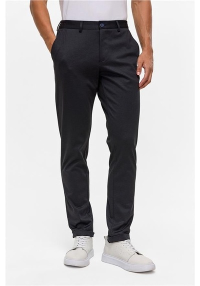 Süvari Lacivert Slim Armürlü Jogger Pantolon Lacivert