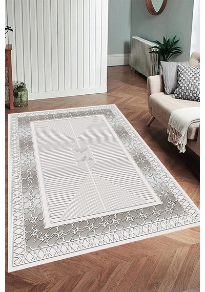 Eliana Home Dijital Baskı Yıkanabilir Kaymaz Taban Salon Halısı Ve Yolluk Rvg0967-fnl216 Bej