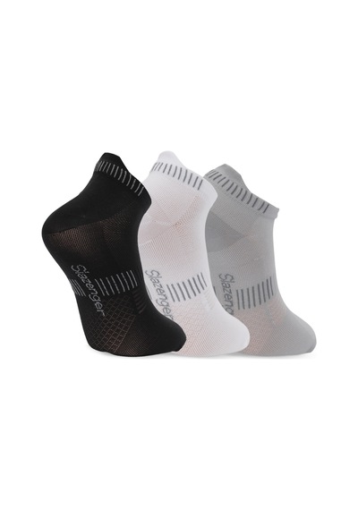 Slazenger Jagger 3 Lü Erkek Siyah / Beyaz Çorap Siyah / Beyaz