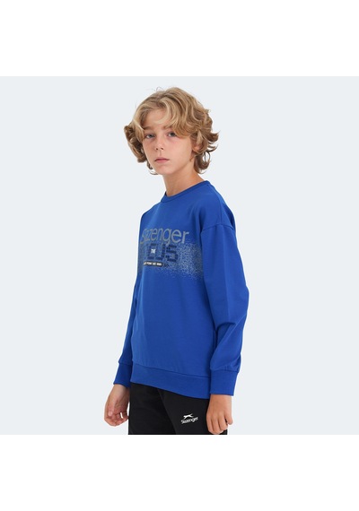 Slazenger LAST Çocuk  Saks Mavi Sweatshirt