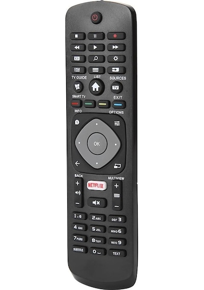 Philips Uyumlu Netflix Tuşlu LCD LED Smart TV Kumanda