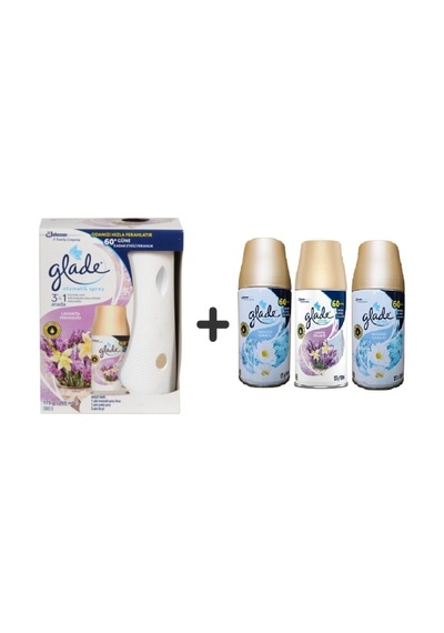Glade Otomatik Sistem 2'li Lavanta Ferahlığı + 2'li Temizliğin Ferahlığı 4 x 269 ML