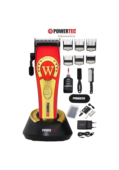 Powertec TR-4800 Tam Profesyonel 9.000rpm 8 Kademeli Saç-sakal Kesim Makinesi +yedek Seramik Bıçak Seti 3 - 4 Saat Kırmızı Powertec TR-4800 Tam Profesyonel 9.000rpm 8 Kademeli Saç-sakal Kesim Makinesi +yedek Seramik Bıçak Seti 3 - 4 Saat Kırmızı