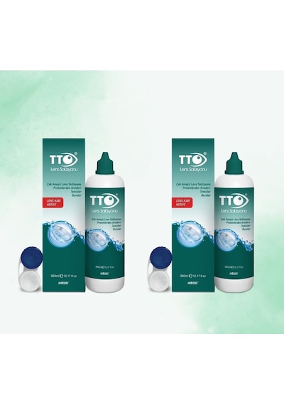 Tto Lens Solüsyonu 2 x 360 ML + Lens Kabı 2'li