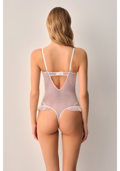 Suwen Vivienne Dantelli Body St4450612036 Ekru