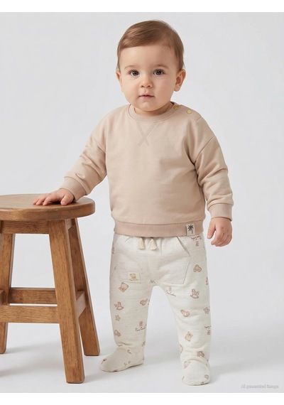 Pierre Cardin Retro Toyz Empirme Patikli 1-9 Ay Tek Alt Bebe - Ekru