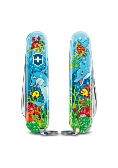 Victorinox My First Yunus Desenli Kamp Çakı-Boyama Kitabı 0.2373.E1 Çok Renkli
