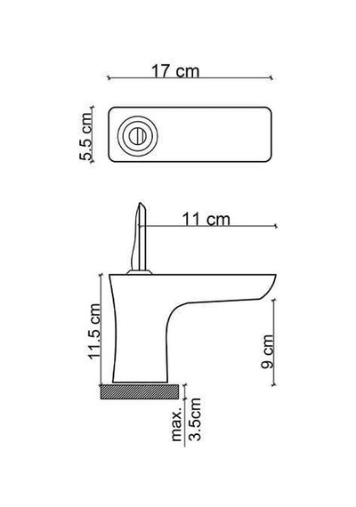 Fontana FK-5112 Lavabo Bataryası Altın