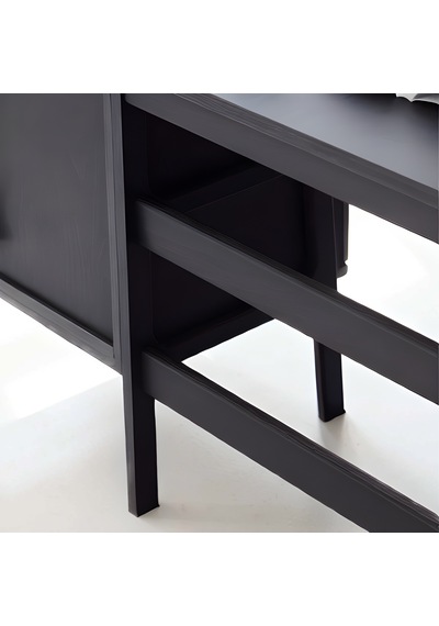 Woodesk Terra Ahşap Çalışma Masası 180x60 Siyah Renk Cpt4640-180 Siyah