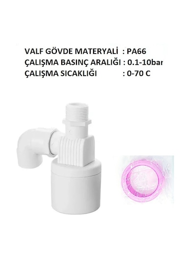Yate10 L Tipi 3/4 Yüzen Tip Otomatik Su Deposu Flatörü