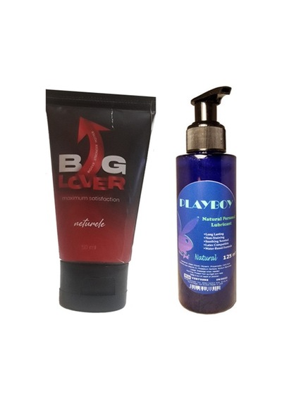 Big Lover Erkeklere Özel 50 Ml Jel 50 Ml Maximum Strength Hardening Gel For Men + Playboy Natural Personal Lubricant 125 Ml Lubricant Gel Jel