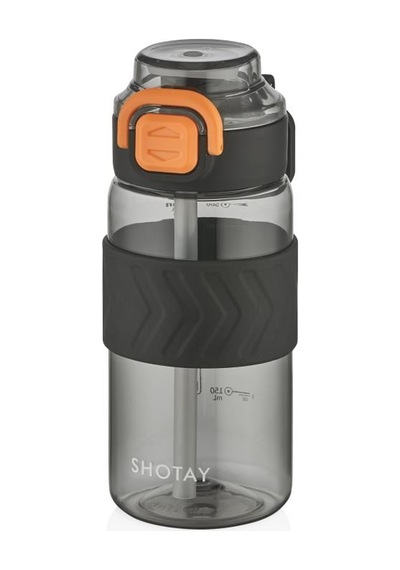 Shotay St-7237 600ml Siyah Pipetli Tritan Matara Diğer