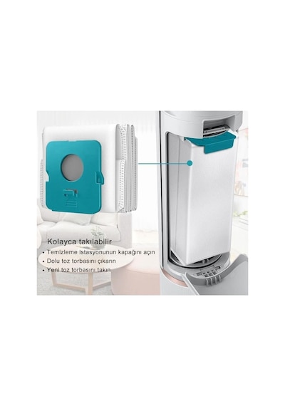 Samsung Bespoke Jet Temizlik İstasyonu Vs20a95823w, Vs20a95843w, Vs20a95943n, Vs20a95973b İle Uyumlu Toz Torbası 5'li