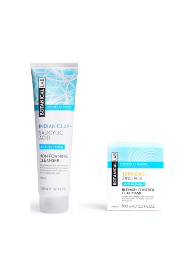 Botanical Lab Hint Kili ve Salisilik Asit Köpürmeyen Yüz Yıkama Jeli 150 ML + Zerdeçal Leke Kontrolü Kil Maskesi 100 ML