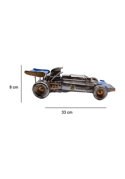 Dekoratif Metal Yarış Araba Double Doozer Modeli