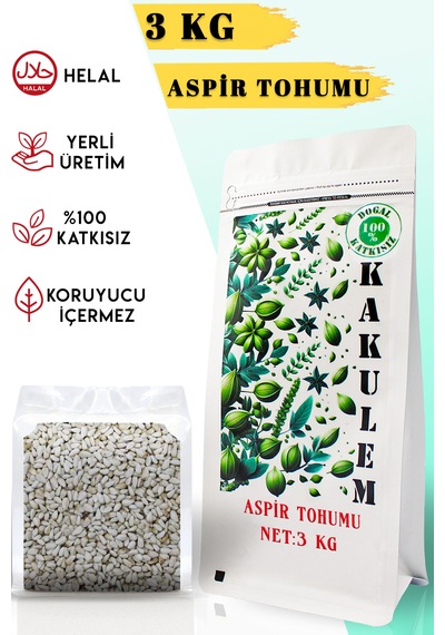 Kakulem Sertifikalı Sultan Papağan Yemi Aspir Tohumu 3 Kg