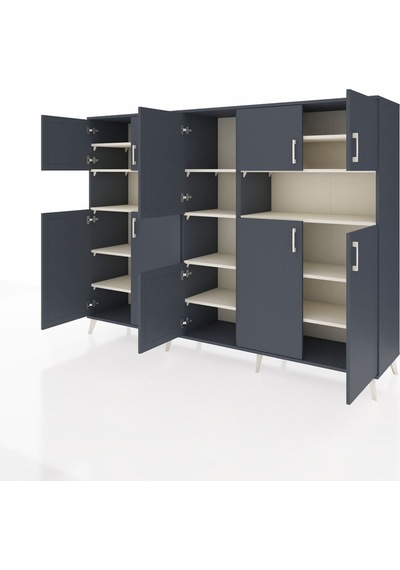 Hyperion Dolap 14 Raflı 10 Kapaklı 220x44x163 Antrasit-antrasit/a Antrasit-antrasit/aytaşı Hyperion Dolap 14 Raflı 10 Kapaklı 220x44x163 Antrasit-antrasit/a Antrasit-antrasit/aytaşı