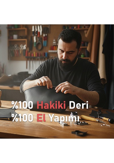 Lüks Hakiki Deri Makyaj Çantası Çok Fonksiyonlu, Şık Ve Dayanıklı Seyahat Makyaj Çantası