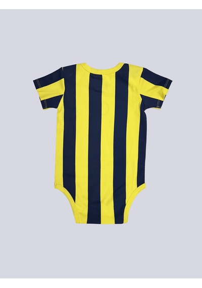 Fenerbahçe Sarı Lacivert Çubuklu Bebek Body Lacıvert-sarı