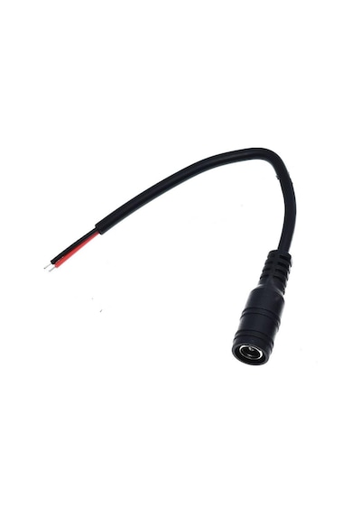 5.5Mm X 2.1Mm 15Cm Adaptör Kablosu Dişi 22Awg 80 Derece 300V