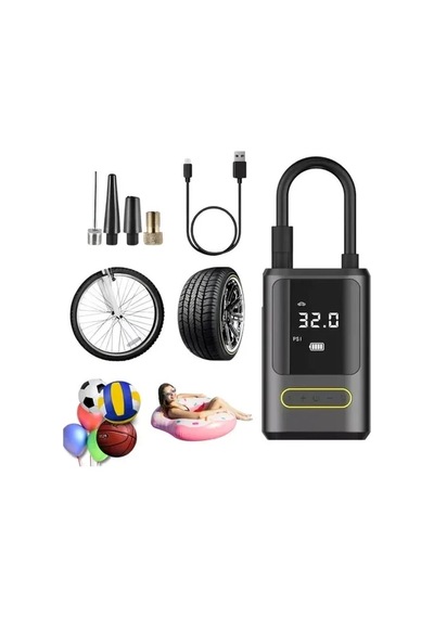 Kablosuz Oto Araç Mini 4000mah 150 Psı Işıklı Oto Hava Kompresörü Ka-760 5545