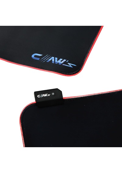 Claw's Raptor 80x30cm Mikrofiber Yüzey/kaydırmaz Kauçuk Zemin 360 Rgb Dikişli Xl Mousepad - Siyah