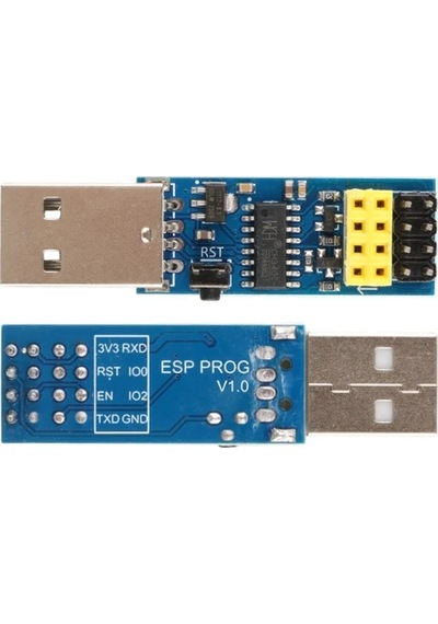 Esp-01s Esp Prog Usb Programlayıcı Modül Ch340c Çip Otomatik Resetli V1.0