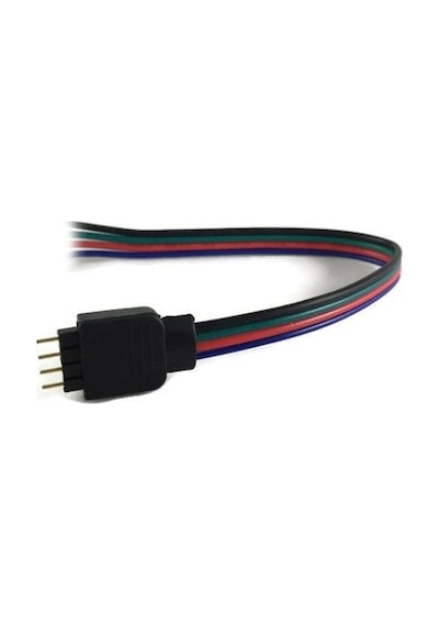 RGB Şerit Led İçin Soketli Kablo 4 Pin Erkek İğneli (5 Adet)