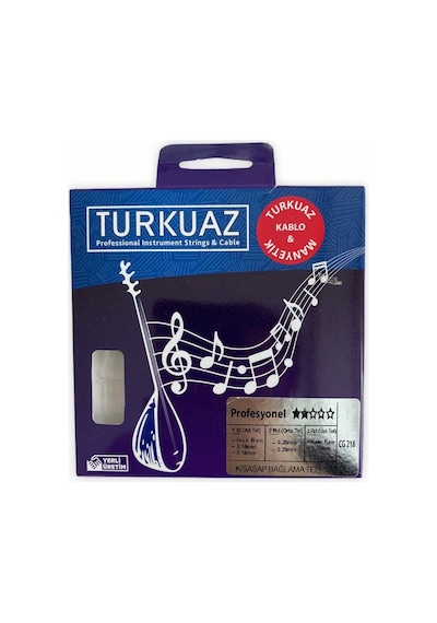 Turkuaz Kısa Sap Bağlama Teli - Cg218 - Saz Teli 0.18Mm- 0.28Mm