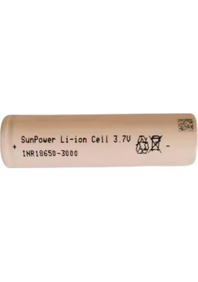 Sunpower Li-ion 18650 3.7v 3000 Mah Şarjlı Pil