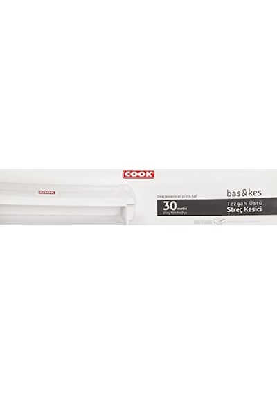 Bas&amp Amp Kes Streç Film Kesme Aparatı, 30 Cm X 30 M, Beyaz Genel