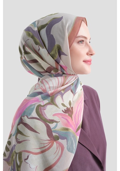 Armine Elegance Pamuk - İpek Şal As559 Pudra