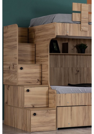 Ranza, Viva Yavrulu Ranza 3 Kapaklı Dolap + 2 Comfort Yatak 90 X 190 CM