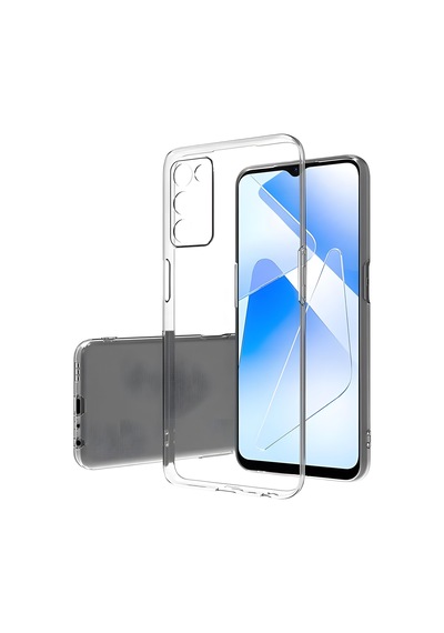 Oppo A55 5g Kılıf Şeffaf İnce Ve Esnek Süper Silikon Kılıf Renksiz