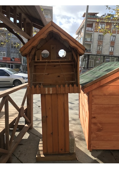 Ahşap Ayaklı Kuş Evi