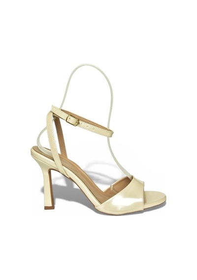 Fox Shoes Y997264608 Sedef Rugan Kalın Topuklu Ayakkabı SEDEF