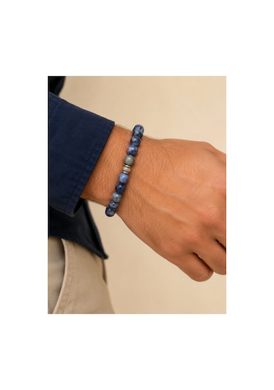 Leyan Doğal Taş Sodalit 8 Mm 21 Cm Bileklik Lacivert Lacivert