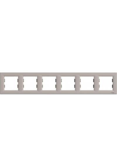 Schneider Eph5800669 Asfora Bronz Altılı Yatay Çerçeve