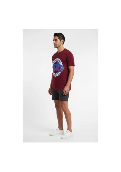 Usa Basketball Cleveland Bordo Dar Kalıp Erkek T-shirt 141972 SİYAH