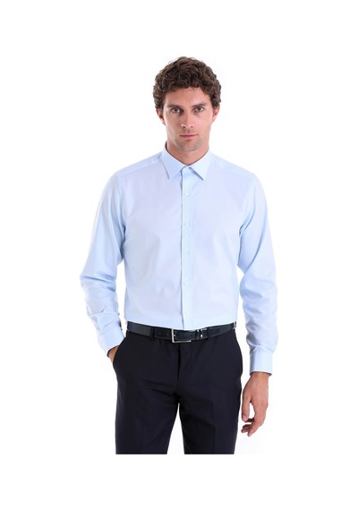 Hatemoğlu A. Mavi D. Comfort Fit Desenli 100% Pamuk Slim Yaka Uzun Kollu Ca Mavi Hatemoğlu A. Mavi D. Comfort Fit Desenli 100% Pamuk Slim Yaka Uzun Kollu Ca Mavi