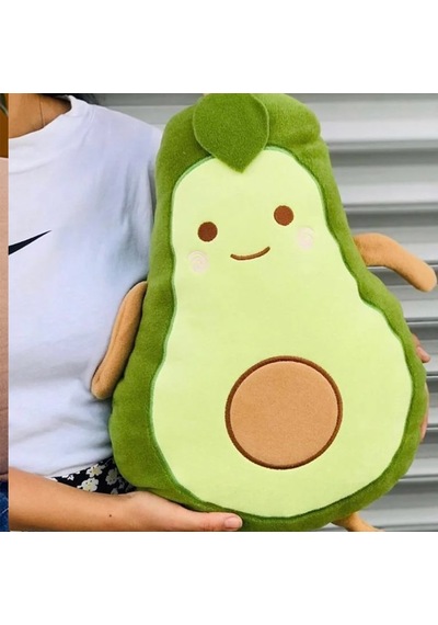 Avokado Pelüş Yastık 50cm Ve Melek Kolye Hediyeli
