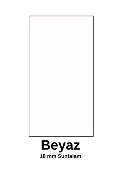 2 Kapaklı Kayar Raflı Ayakkabılık Beyaz Çok Renkli