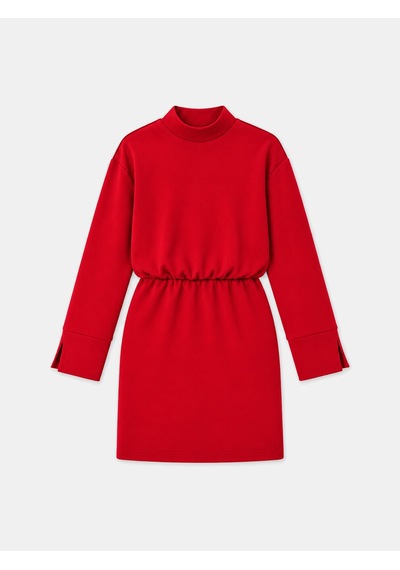 Xint Kırmızı Oversize Pamuklu Elbise 286228