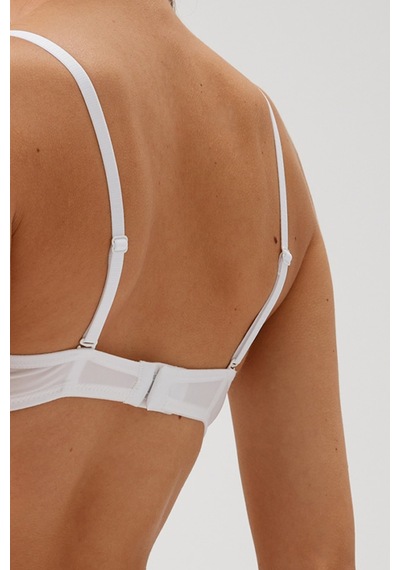 Pierre Cardin Kadın Beyaz 6045 Milan Push Up Dolgulu Micro Sütyen Tak - Çıkar Askılı Beyaz