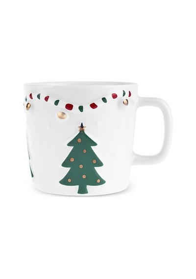 Karaca New Year Yılbaşı Glowy Tree Kupa 460 Ml Beyaz